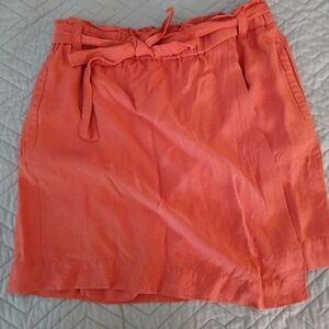 LOFT Coral Wrap Skirt Sz 14 EUC